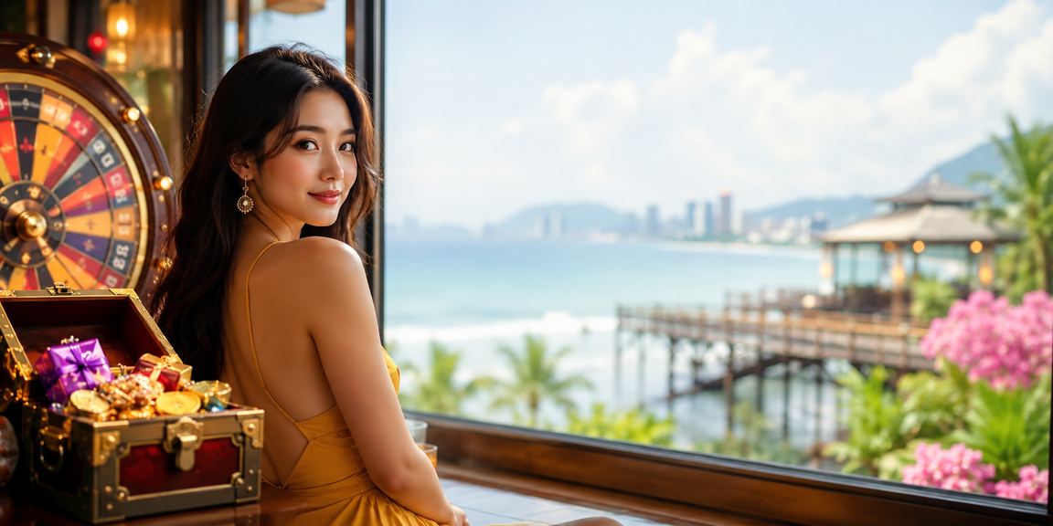 Người chơi tận hưởng cà phê buổi sáng tại Đà Nẵng bên cạnh trò chơi giải trí