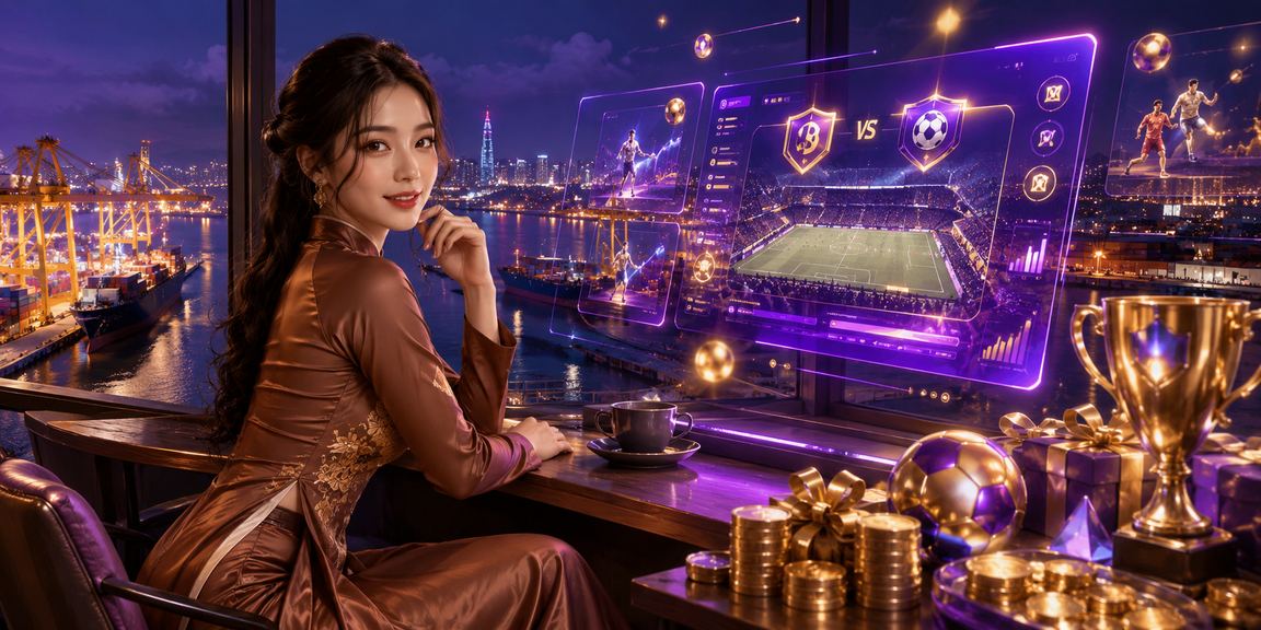 Người phụ nữ mặc áo dài tại Hải Phòng tham gia trò chơi casino jackpot trực tuyến trên thiết bị di động